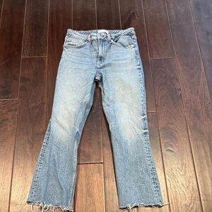 Zara Light Blue Flare Jeans